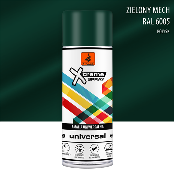 Zielony mech RAL6005 połysk