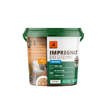 Premium Akrilinis Medienos Impregnantas Oregono pušies spalva 1L Dragon