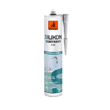Silikon sanitarny BALTAS 280ml Dragon