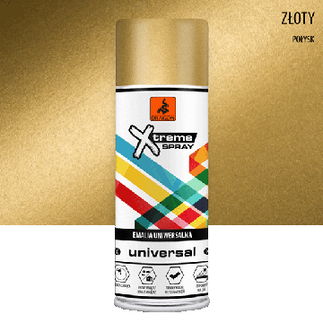 Universalus Emalio Purškiklis Złoty metalik 400ml Dragon