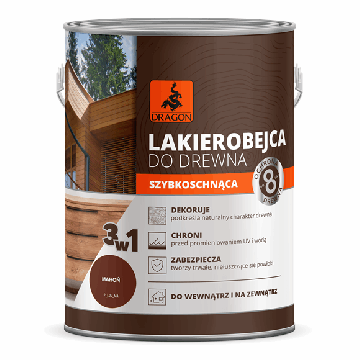 Greitai Džiūstantis Lakas Medienai raudonmedžio spalva 2,5L Dragon