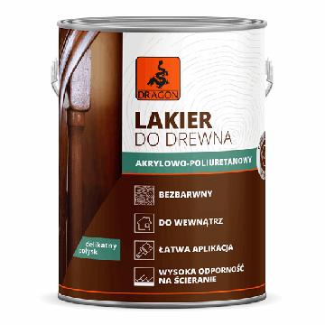 Akrilo-Poliuretano Lakas Medienai bespalvis švelnus blizgesys 2,5L
