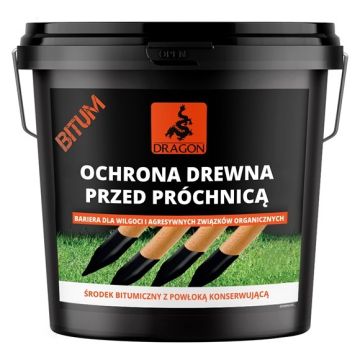 Priemonė Apsauganti Medieną Nuo Irimo juoda 1kg Dragon